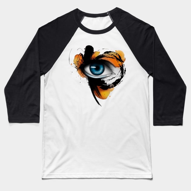 eye Baseball T-Shirt by primemoment